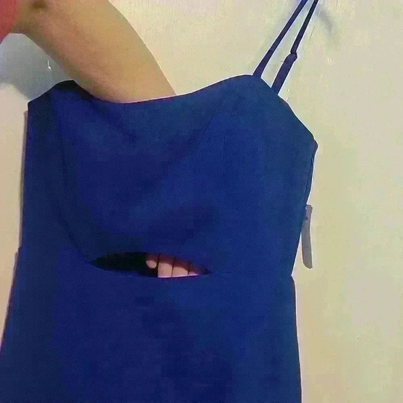 Midnight Doll Royal Blue semiformal dress,  Jr Size 7,  NWT - Picture 3 of 10